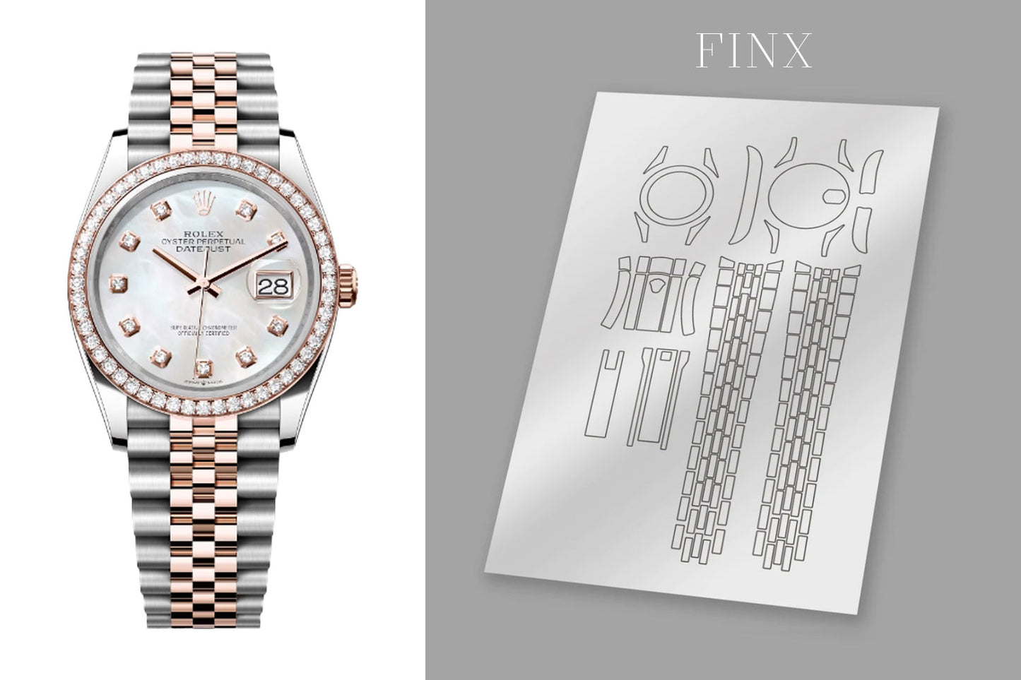 Rolex Datejust(Jubilee)126281 (36mm)ชุดฟิล์มกันรอย