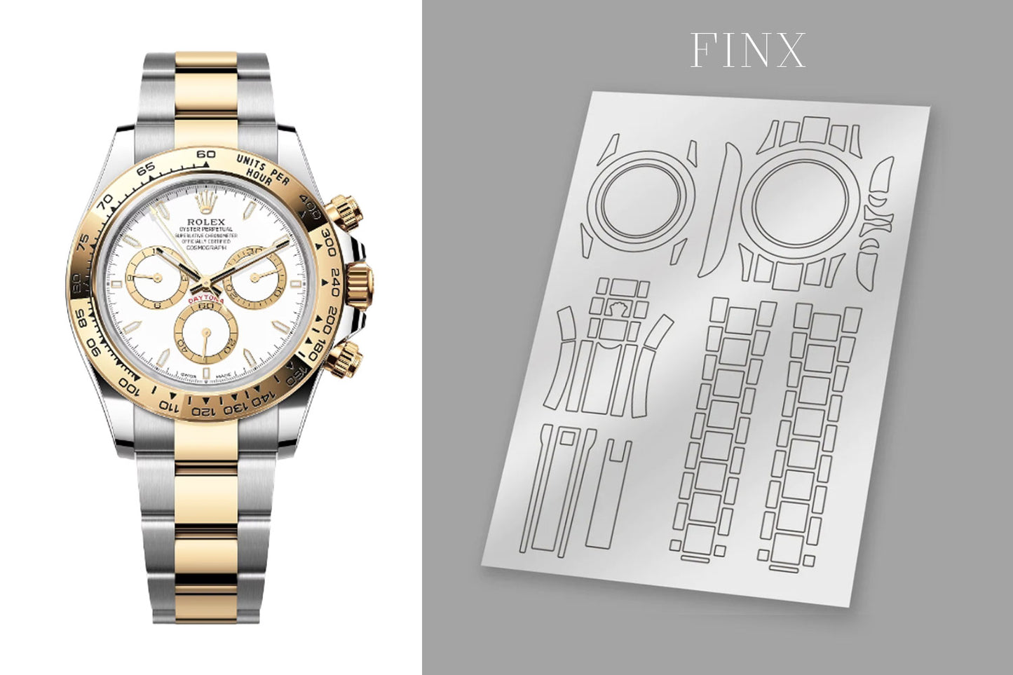 Rolex Daytona (Oystersteel และเยลโลว์โกลด์) 126503 Protection Kit