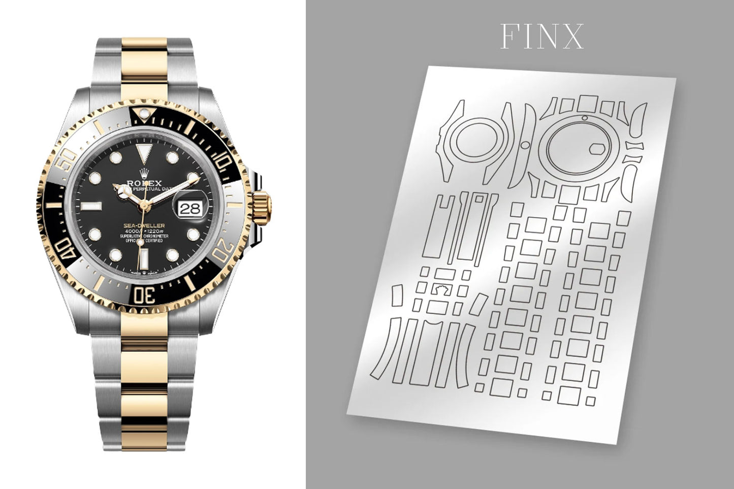 ชุดฟิล์มกันรอย Rolex Sea Dweller 126603 (43 มม.)