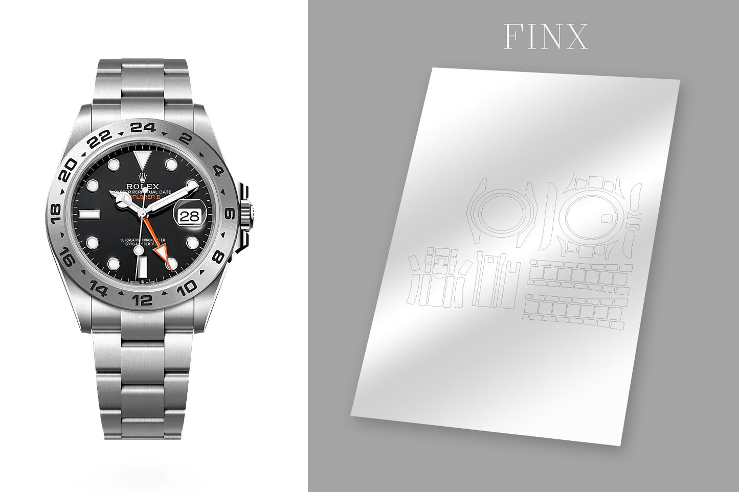 ชุดป้องกัน Rolex Explorer II 216570-BLACK