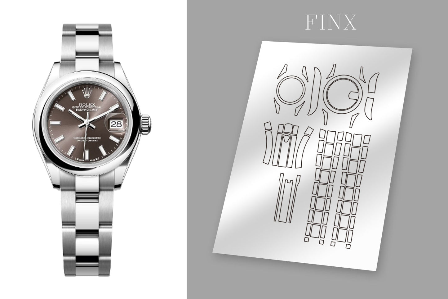 ชุดฟิล์มกันรอย Rolex Datejust (Oyster)279160 ( 28mm)