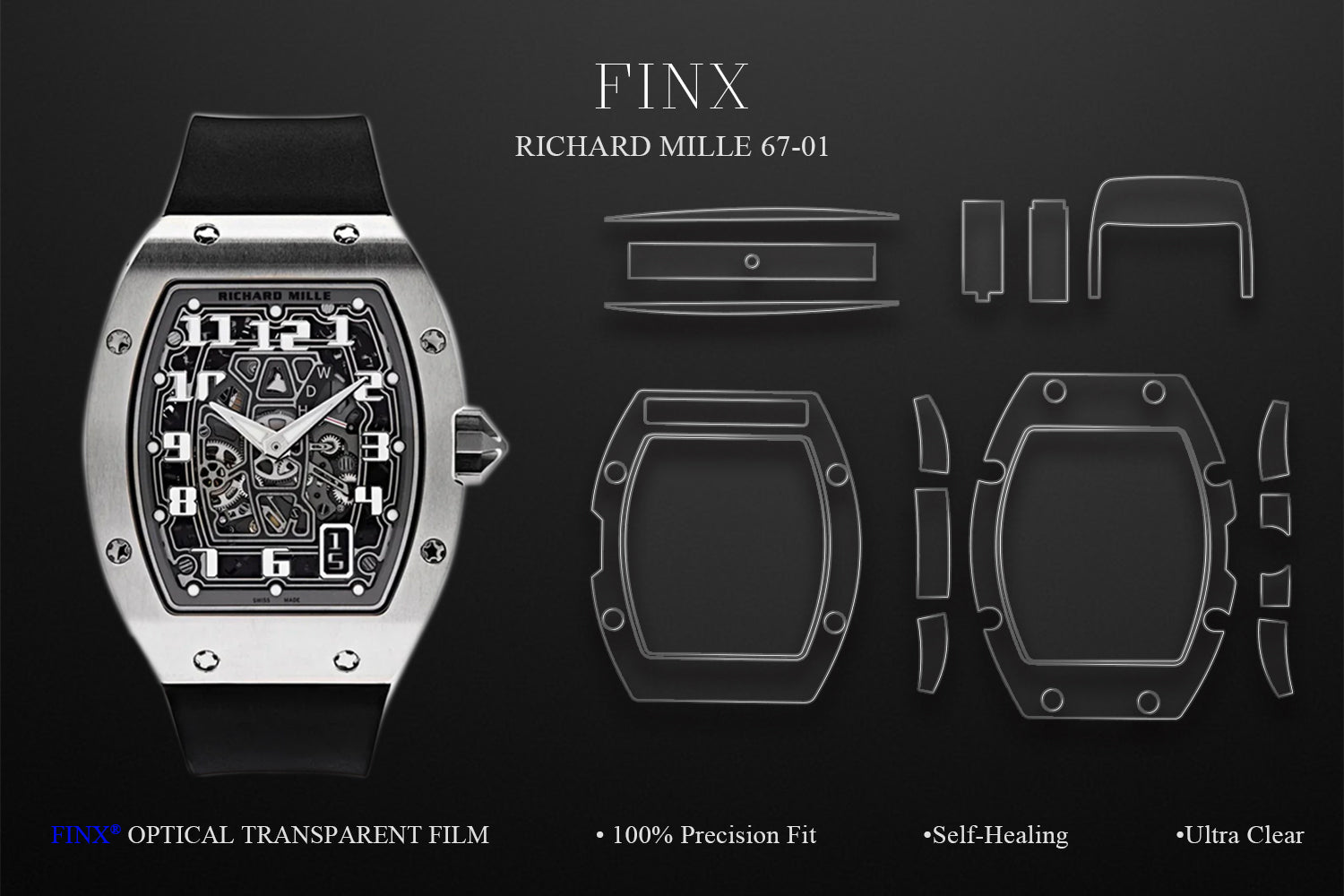 RICHARD MILLE RM67-01 Protection Kit – FINX Watch Protection Film