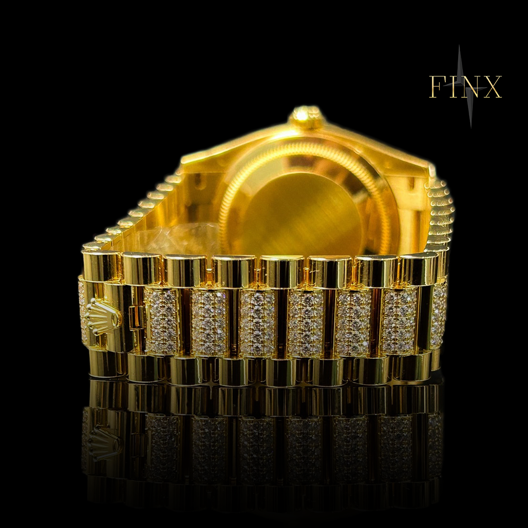 Rolex Day-Date 36 128348RBR-0036 Yellow Gold Diamond Protection Kit