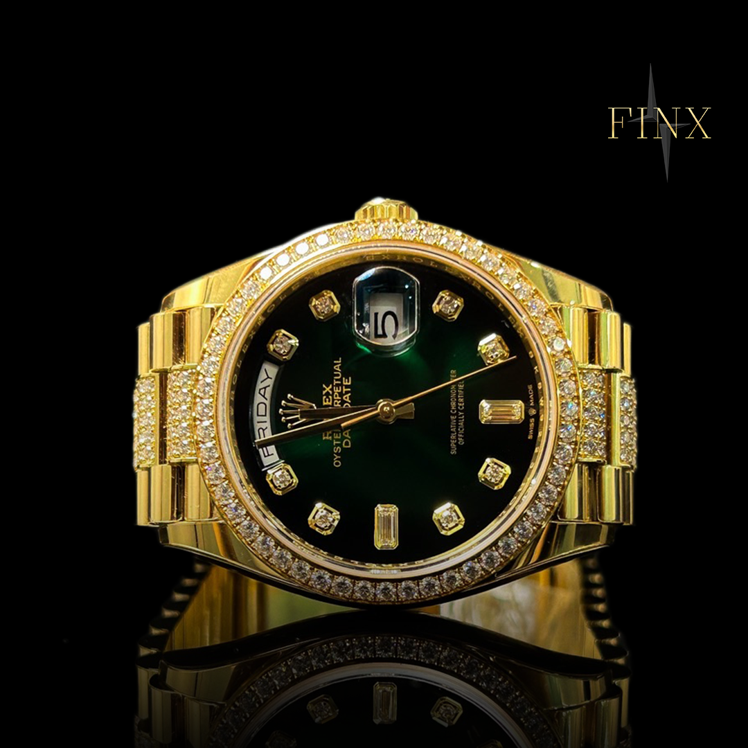Rolex Day-Date 36 128348RBR-0036 Yellow Gold Diamond Protective Kit