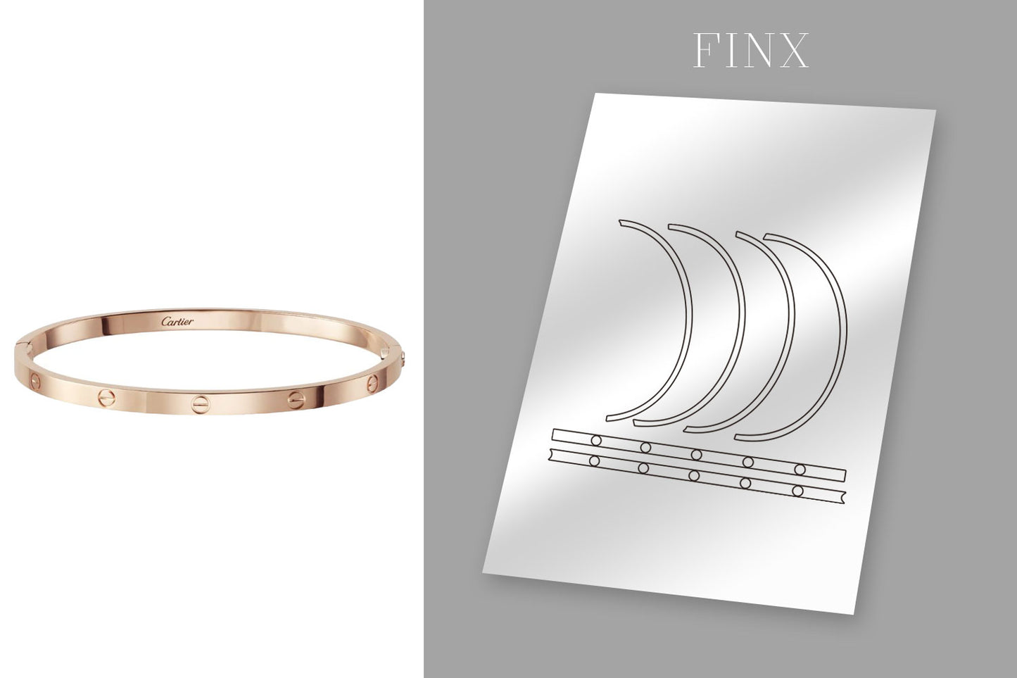 ชุดป้องกันสร้อยข้อมือ Cartier Love (รุ่นเล็ก)