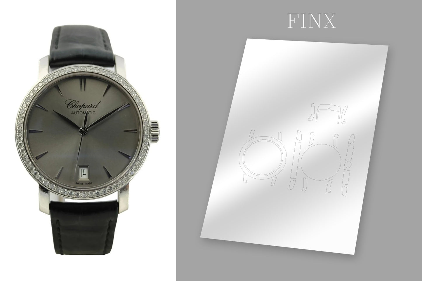 Chopard Classic 18K Weissgold พร้อมชุดป้องกัน Diamanten