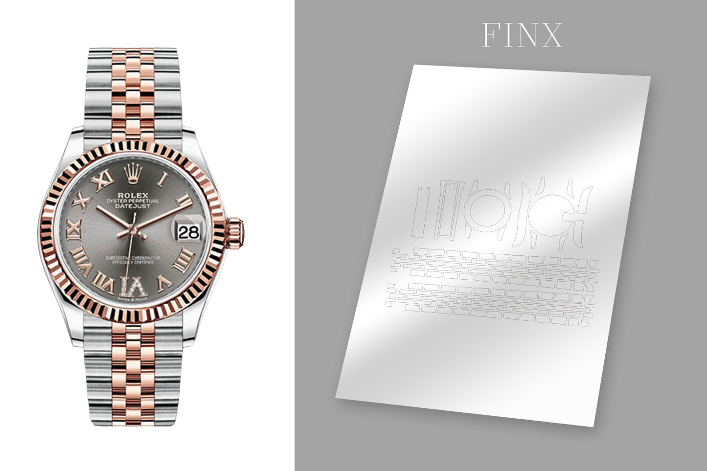 Datejust Dark Rhodium Dial (Jubilee) 278271 (31mm) Protection Kit