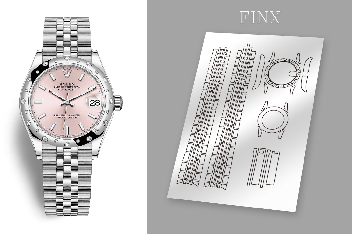 ชุดฟิล์มกันรอย Rolex Datejust 178344 (31 มม.)