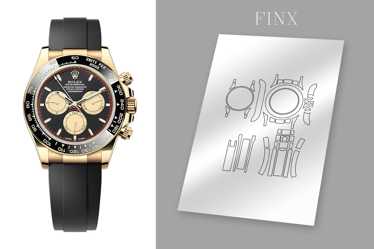 ชุดฟิล์มกันรอย Rolex Daytona 126619 (รุ่นใหม่)