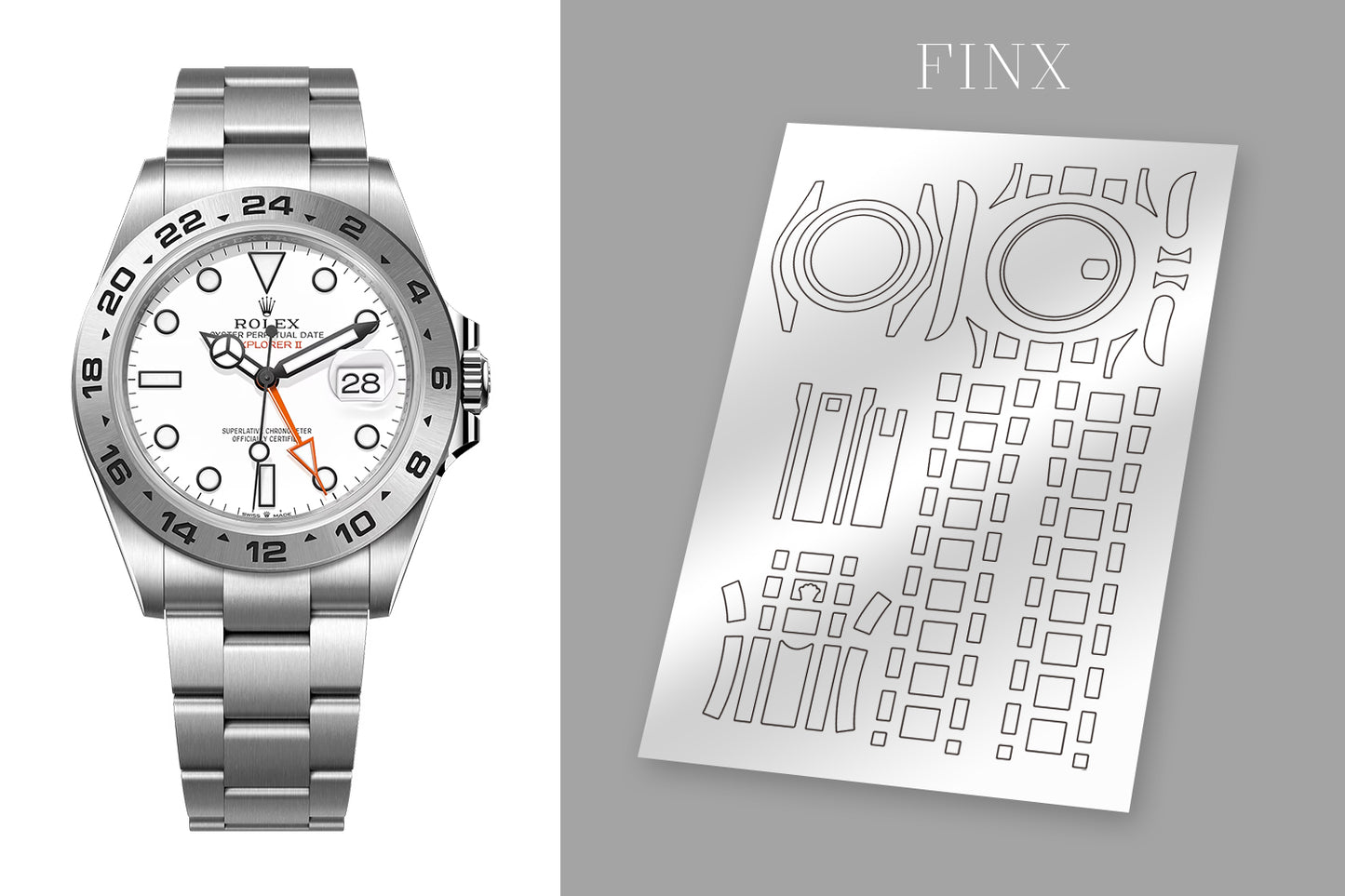 ชุดฟิล์มกันรอย Rolex Explorer ll 216570