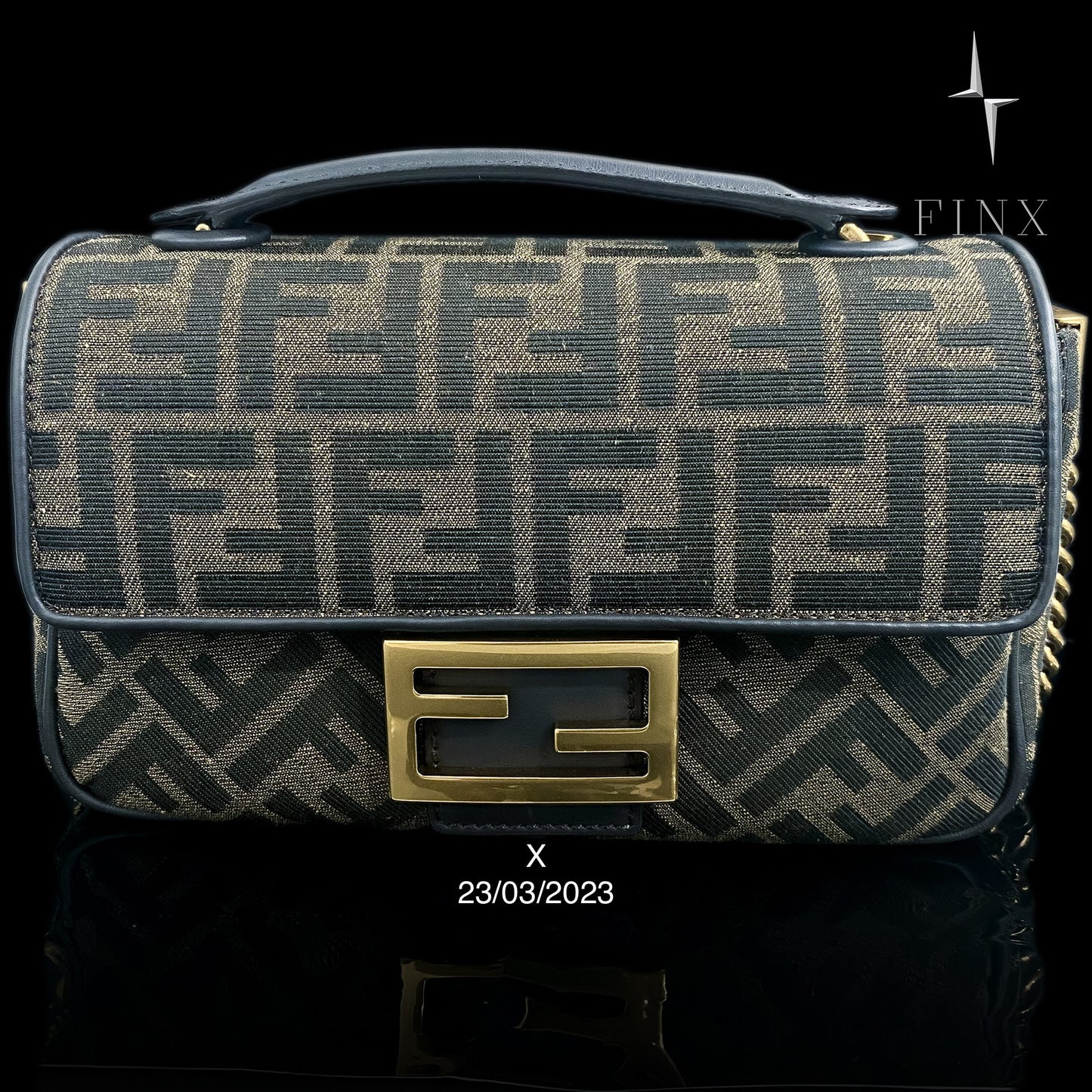 Fendi Baguette Chain Midi ชุดป้องกัน