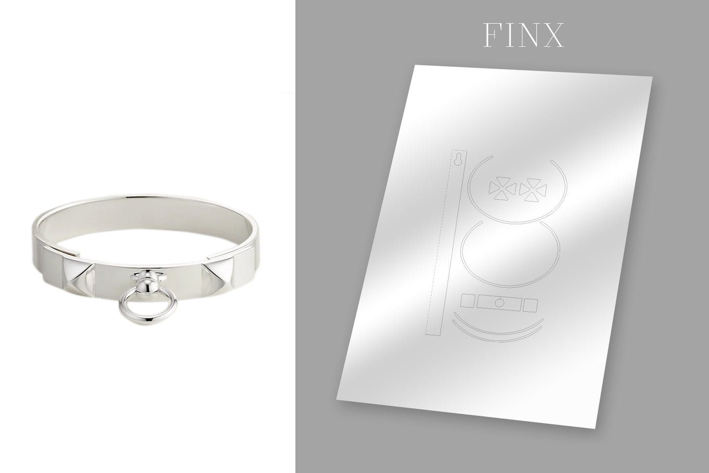 Hermes Collier de chien bracelet เล็ก ชุดป้องกัน