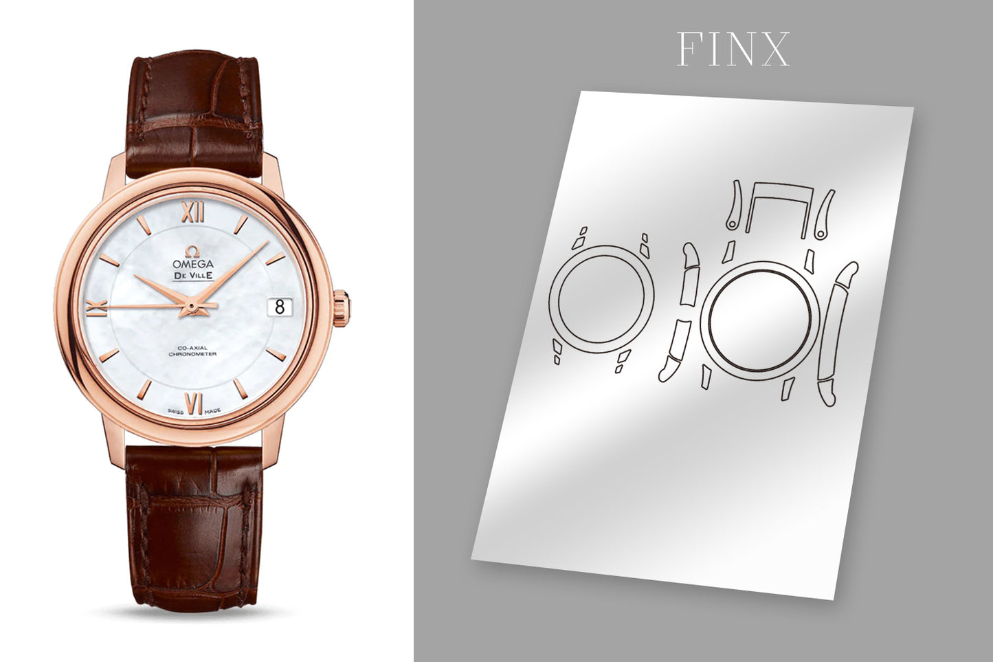 ชุดฟิล์มกันรอย Omega De Ville (Half Kit) 424.53.33.20.05 (32.7มม.)