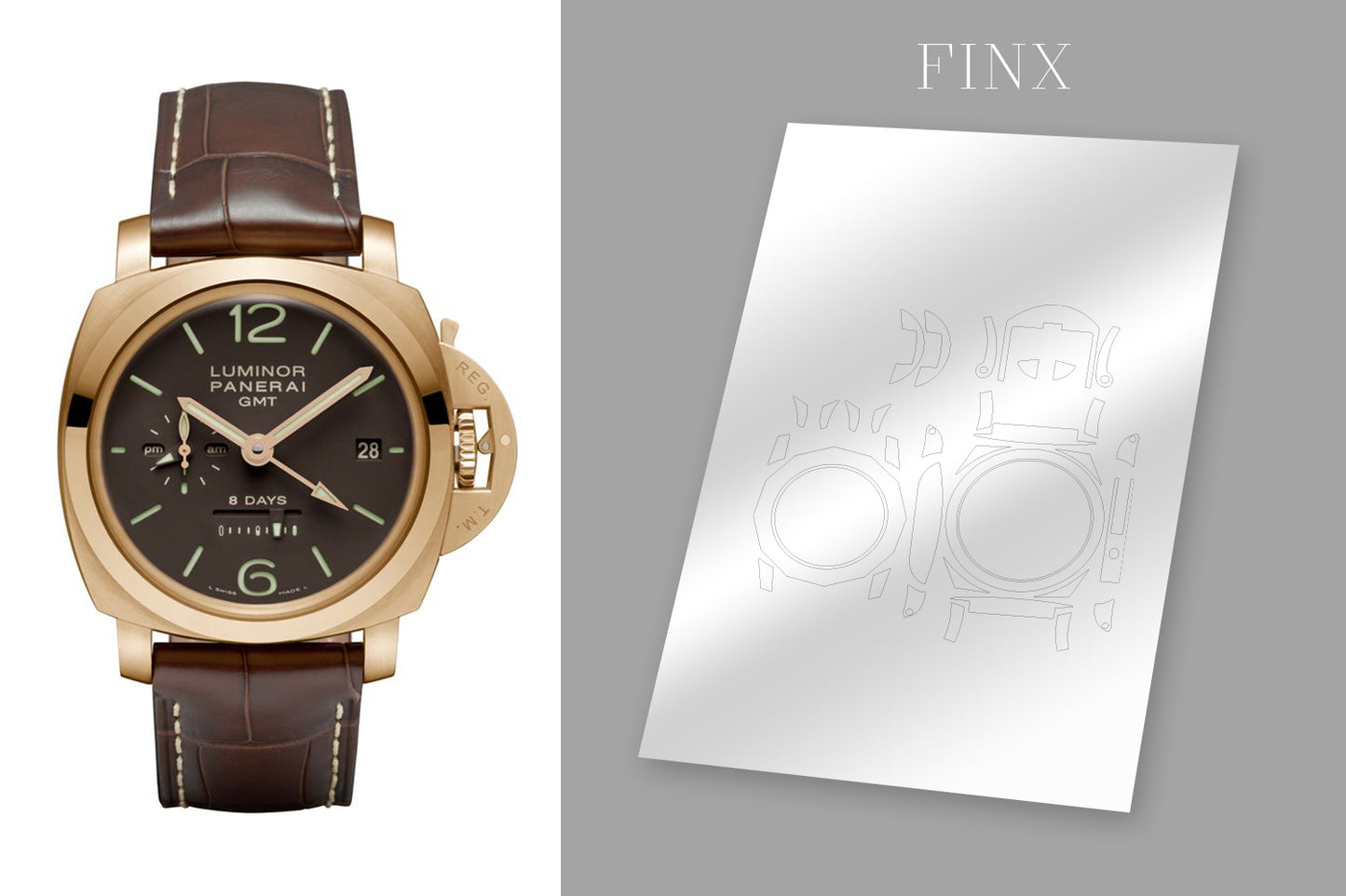 ชุดป้องกัน Panerai 8days GMT Pam289