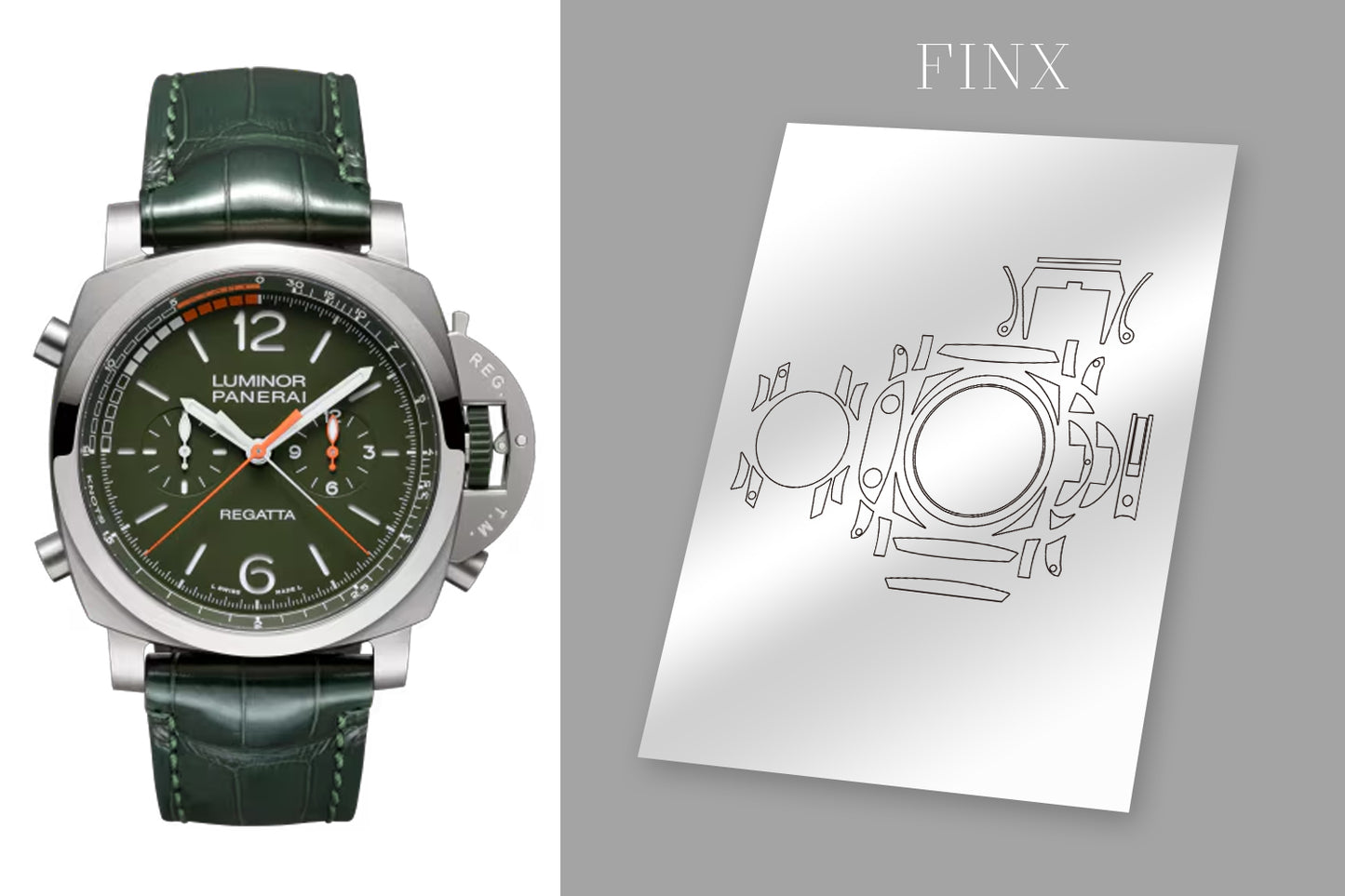 ชุดป้องกัน Panerai Luminor Regatta Chrono Flyback Pam01299
