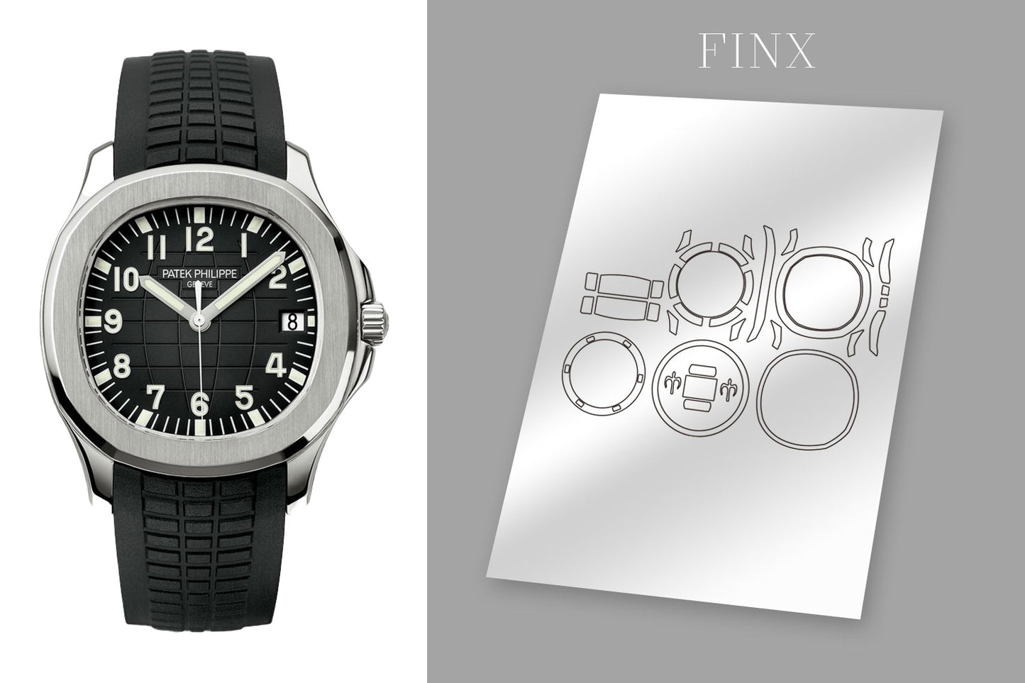 ชุดฟิล์มกันรอย Patek Philippe Aquanaut 5167A