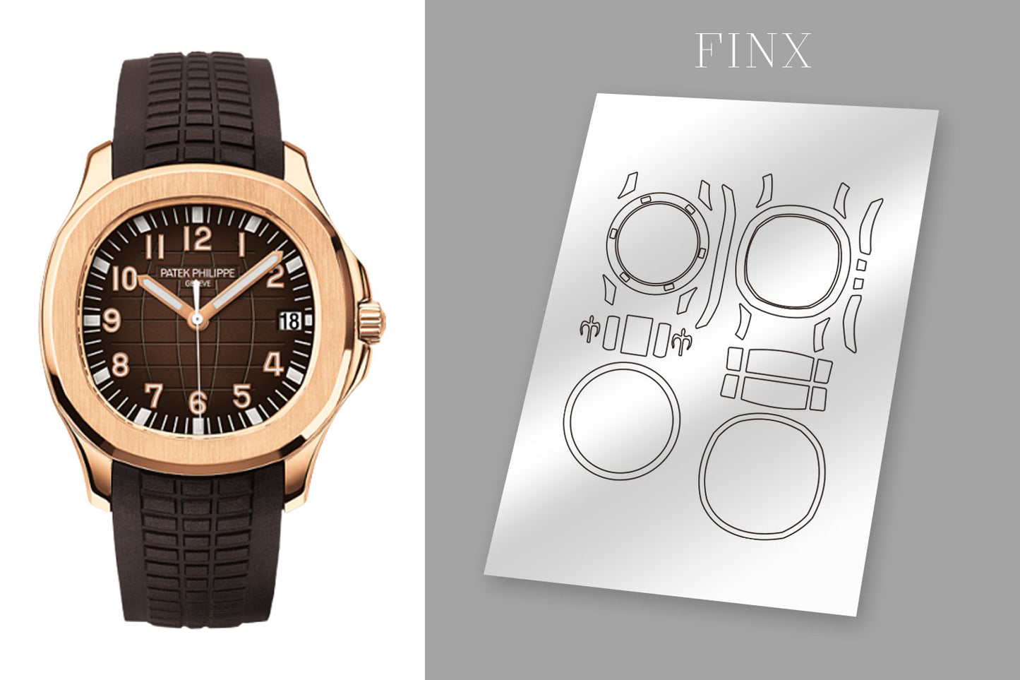 ชุดฟิล์มกันรอย Patek Philippe Aquanaut 5167R-001