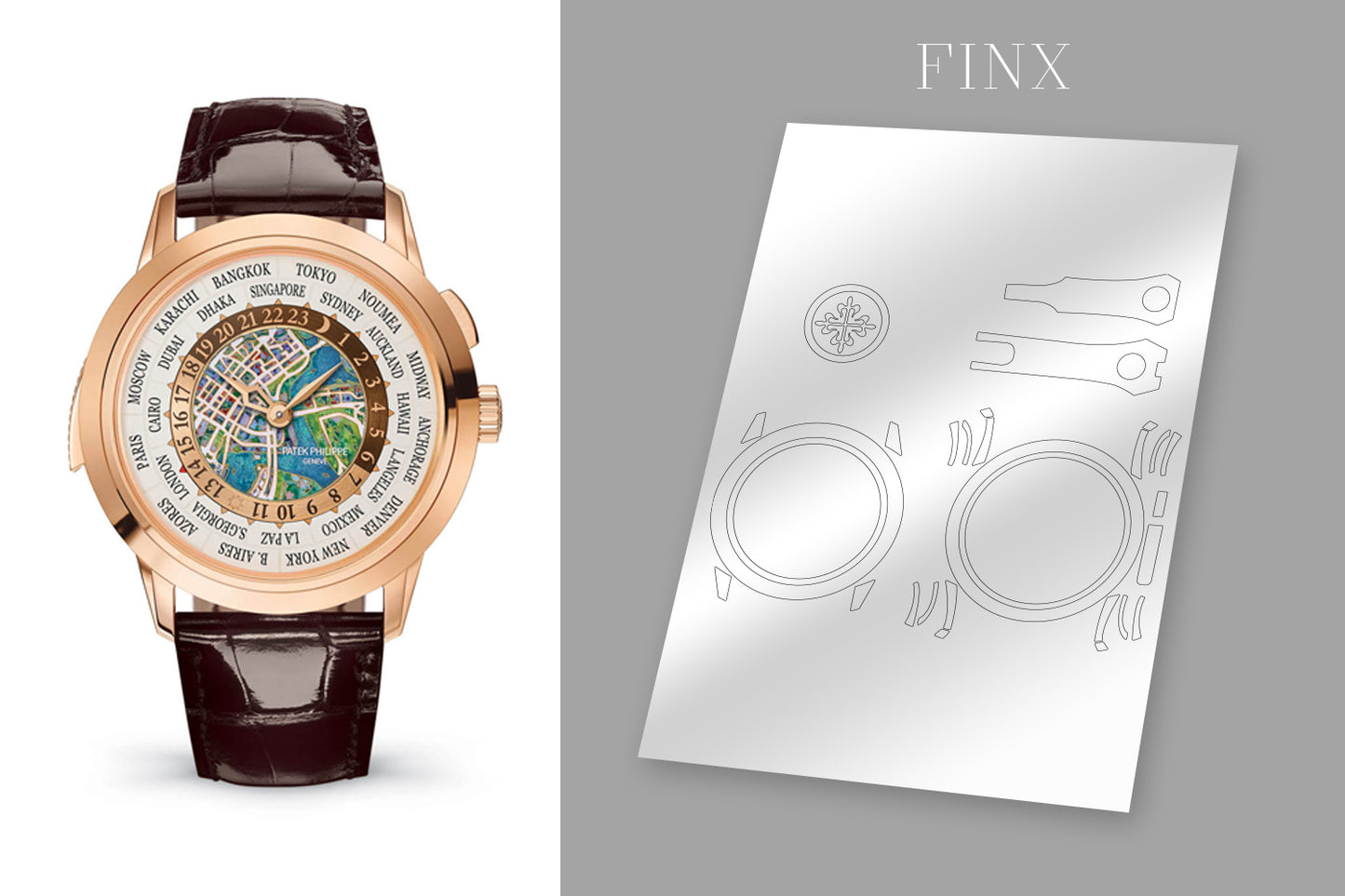 Patek Philippe World Time Minute Repeater Grand Complications 5531R-012 ชุดป้องกัน