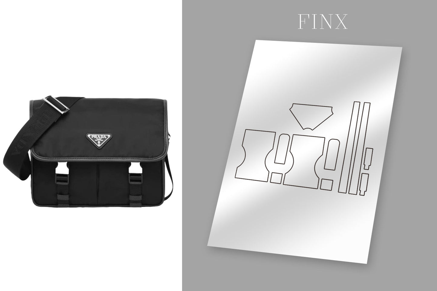 กระเป๋าสะพาย Prada Nylon และ Saffiano
