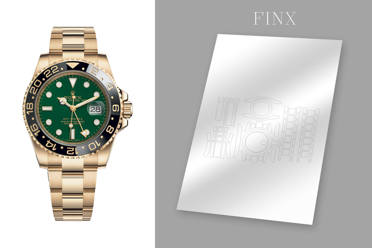 Rolex GMT-Master II Yellow Gold Green Dial 116718LN Protective Kit