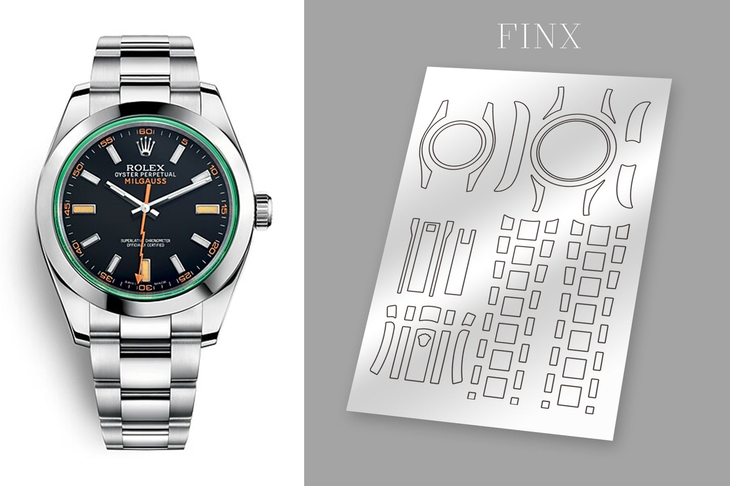 ชุดฟิล์มกันรอย Rolex Milgauss 116400