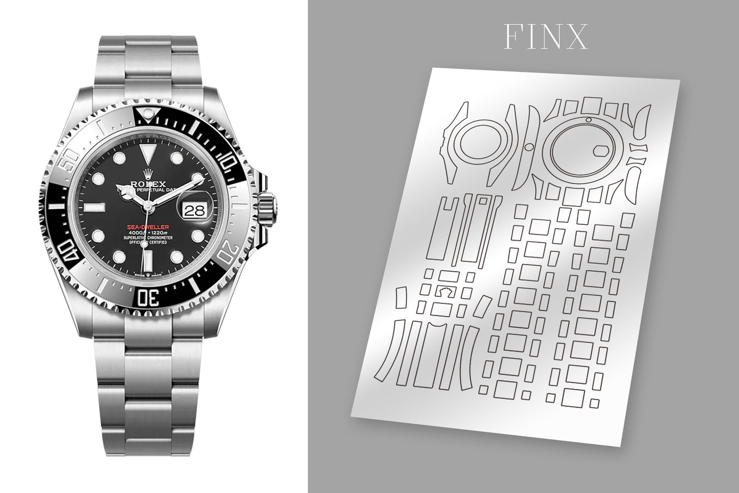 ชุดฟิล์มกันรอย Rolex Sea Dweller 126660 (43 มม.)