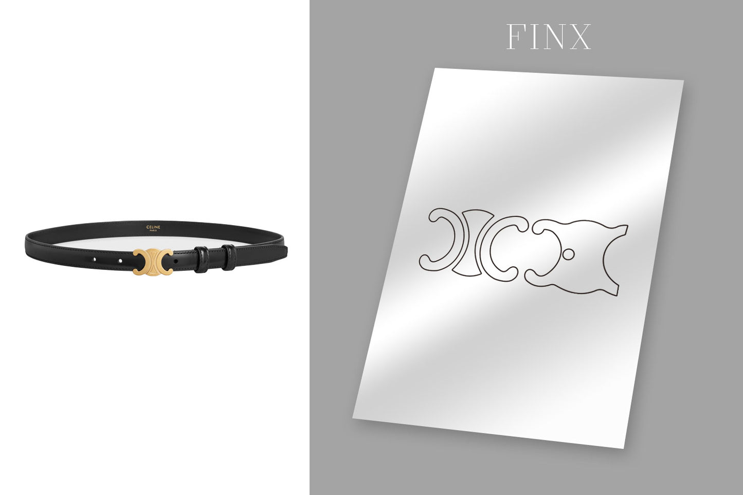 ชุดป้องกันสายพาน Celine Triomphe Belt ขนาดเล็ก