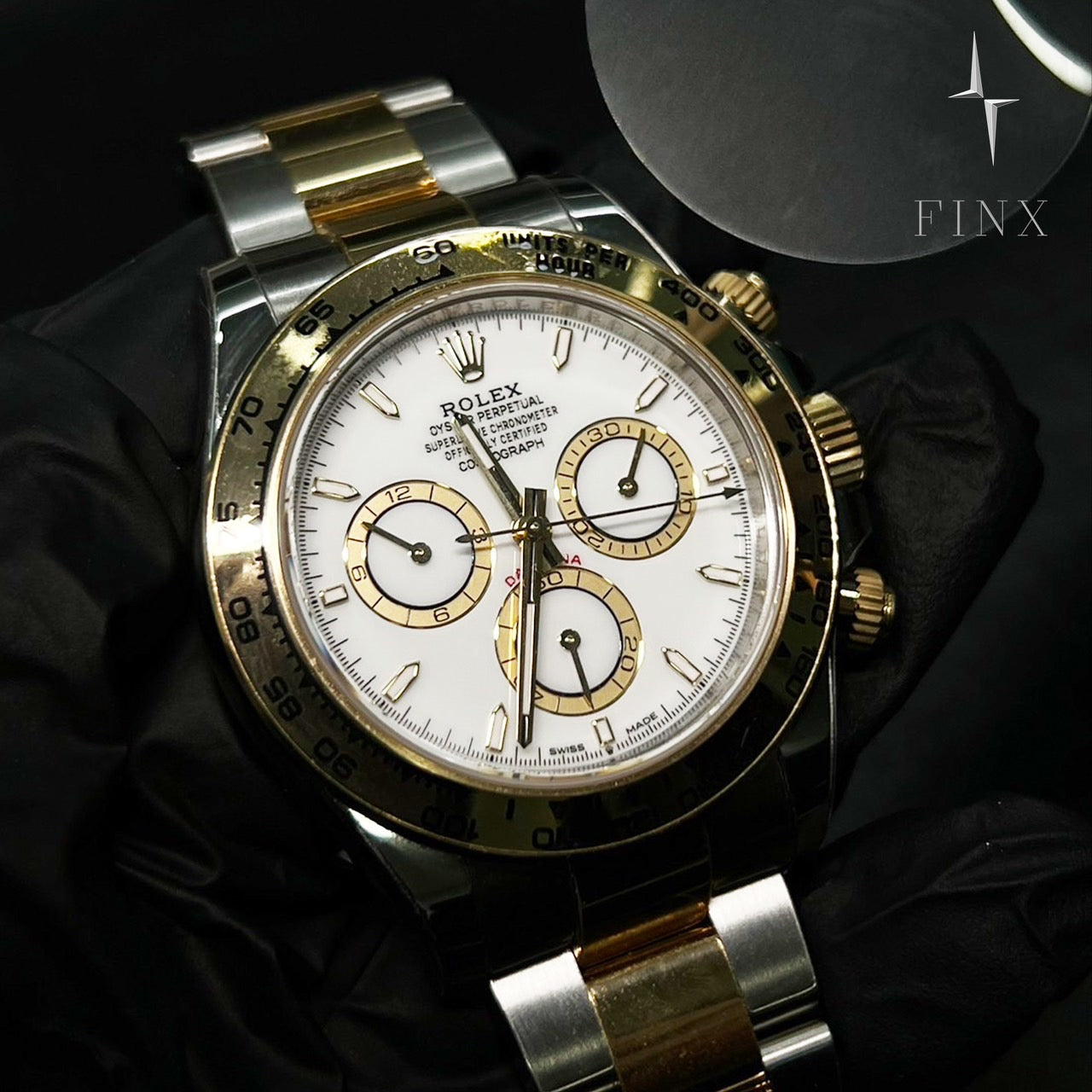 Rolex Daytona หน้าปัดสีขาว 40 มม. 116503 ชุดป้องกัน