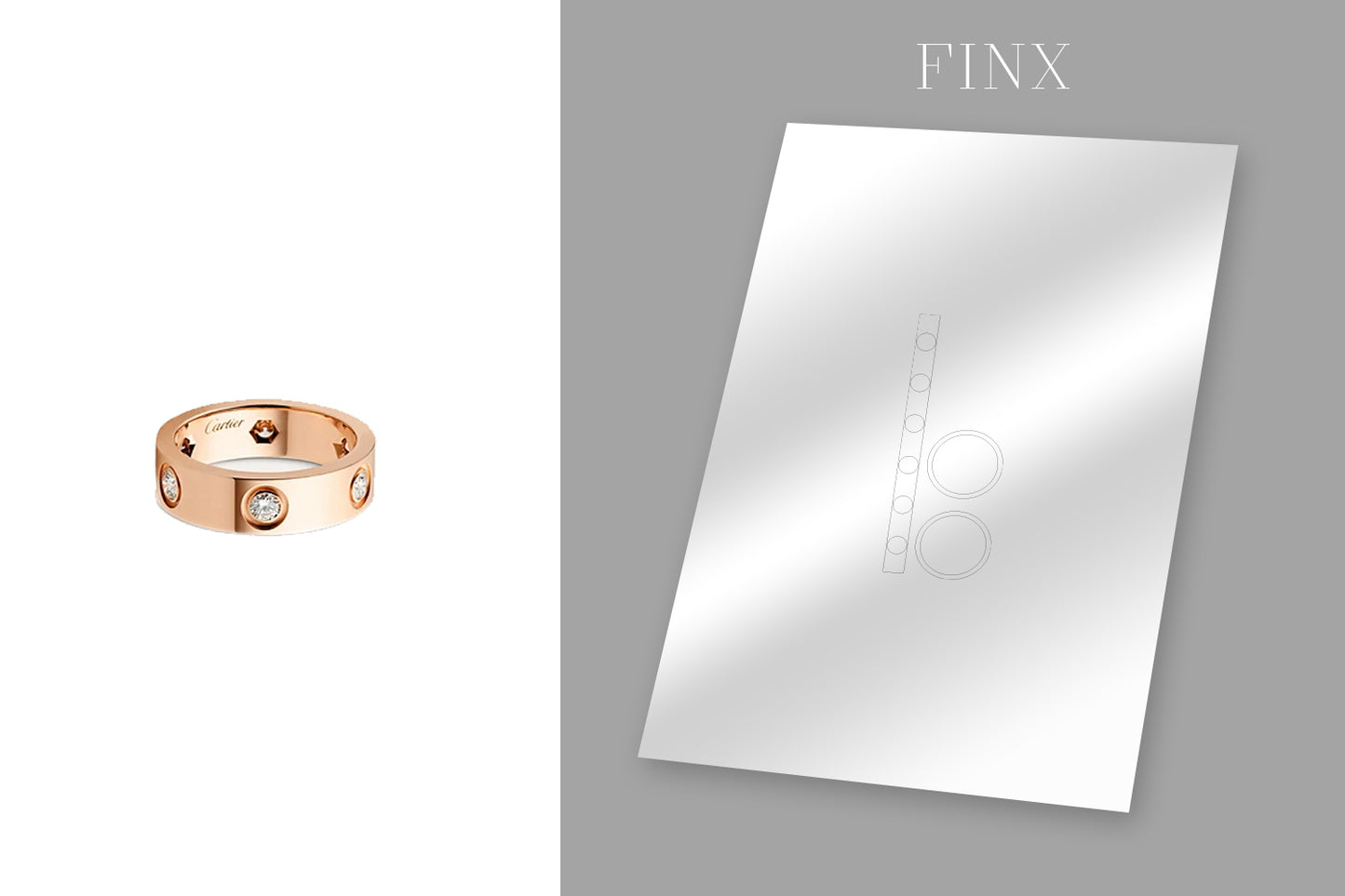 ชุดป้องกันแหวนเพชร Cartier Love