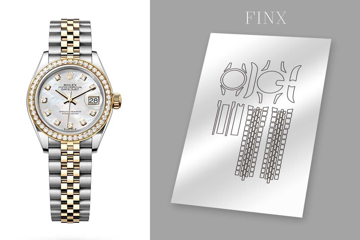 Rolex Datejust(Jubilee) 279173/279381/279174 (28mm) ชุดฟิล์มกันรอย