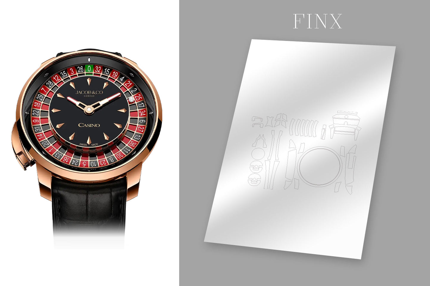 ชุดป้องกัน Tourbillon ของคาสิโนรูเล็ต Jacob & Co