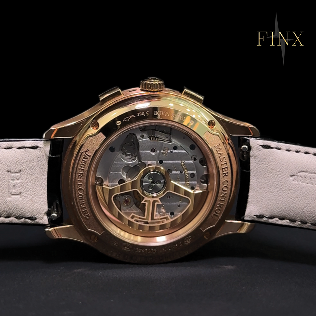 ชุดป้องกัน Jaeger LeCoultre Master Control Chronograph ปฏิทิน หน้าปัดสีดำ