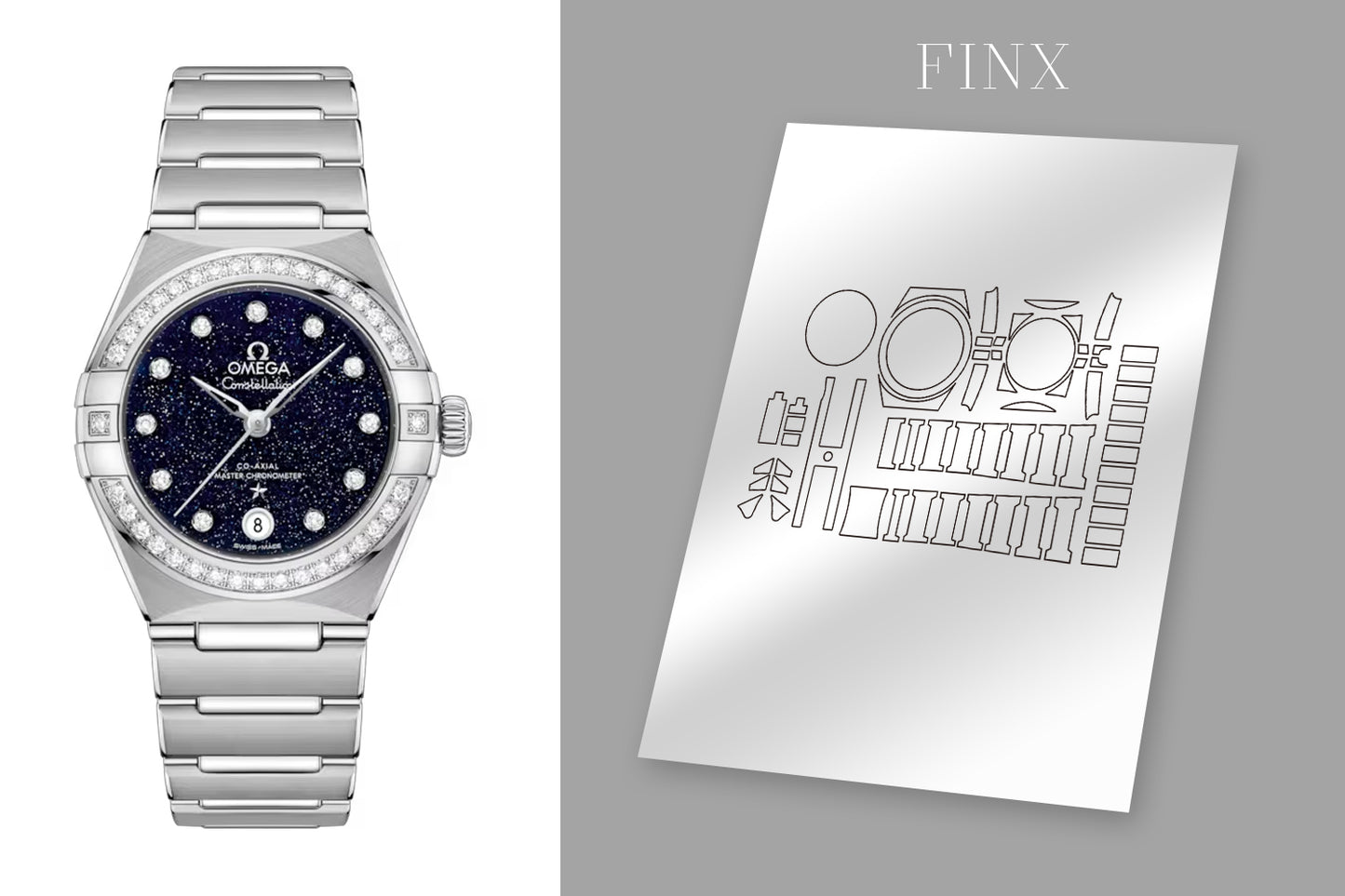 Omega Constellation 29mm steel on steel 131.15.29.20.53.001 Protection Kit