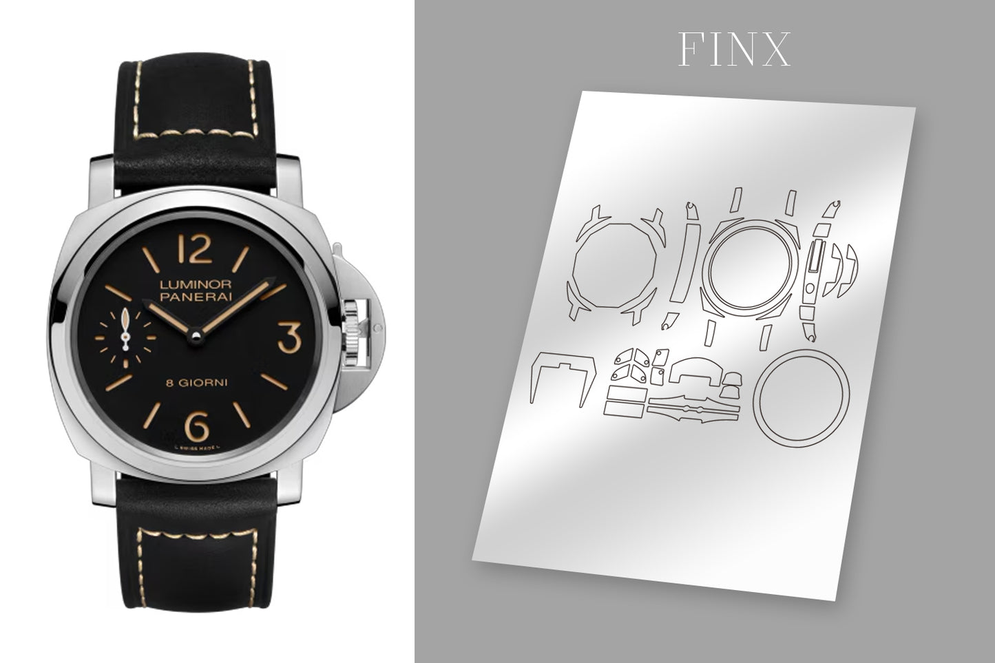 ชุดอุปกรณ์ป้องกัน Panerai Luminor 8 Giorni Pam00915
