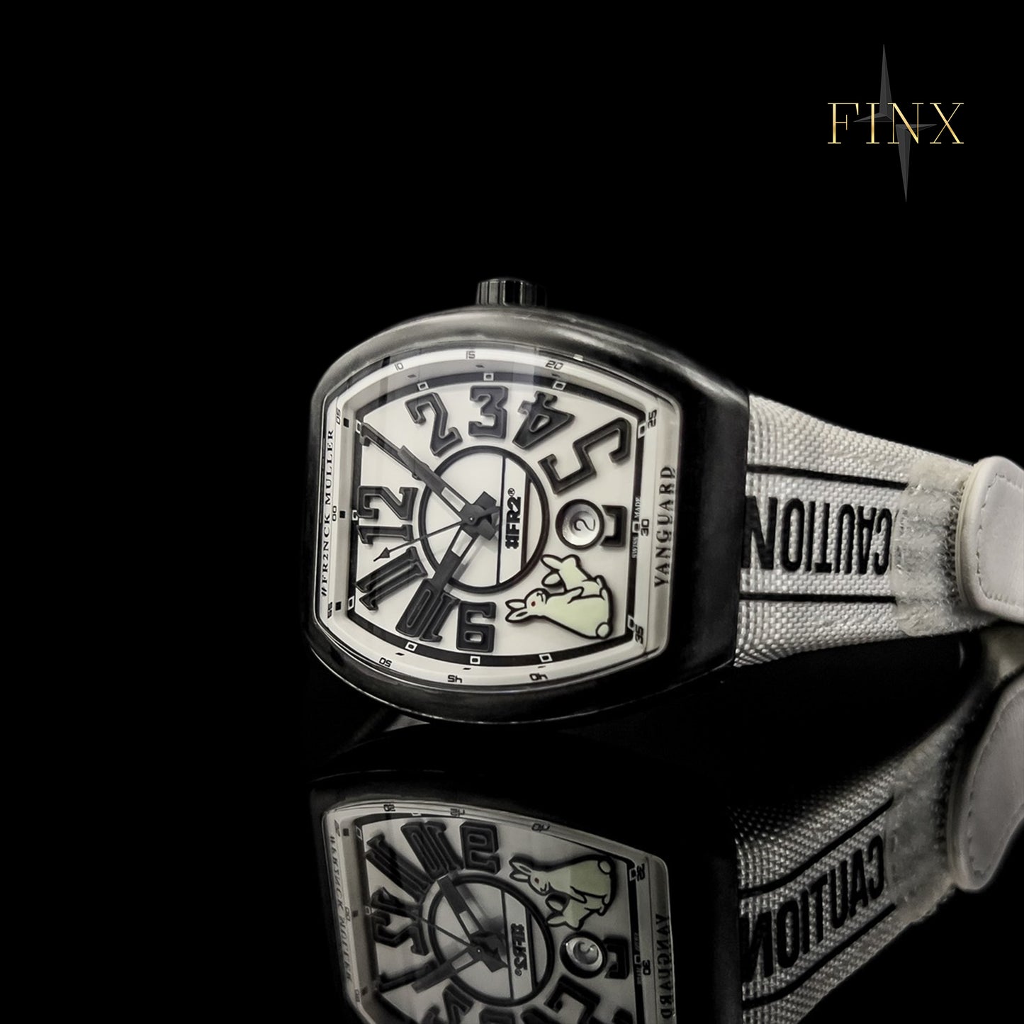 Franck Muller Vanguard V41SCDT Carbon White Black Rabbits Protective Kit