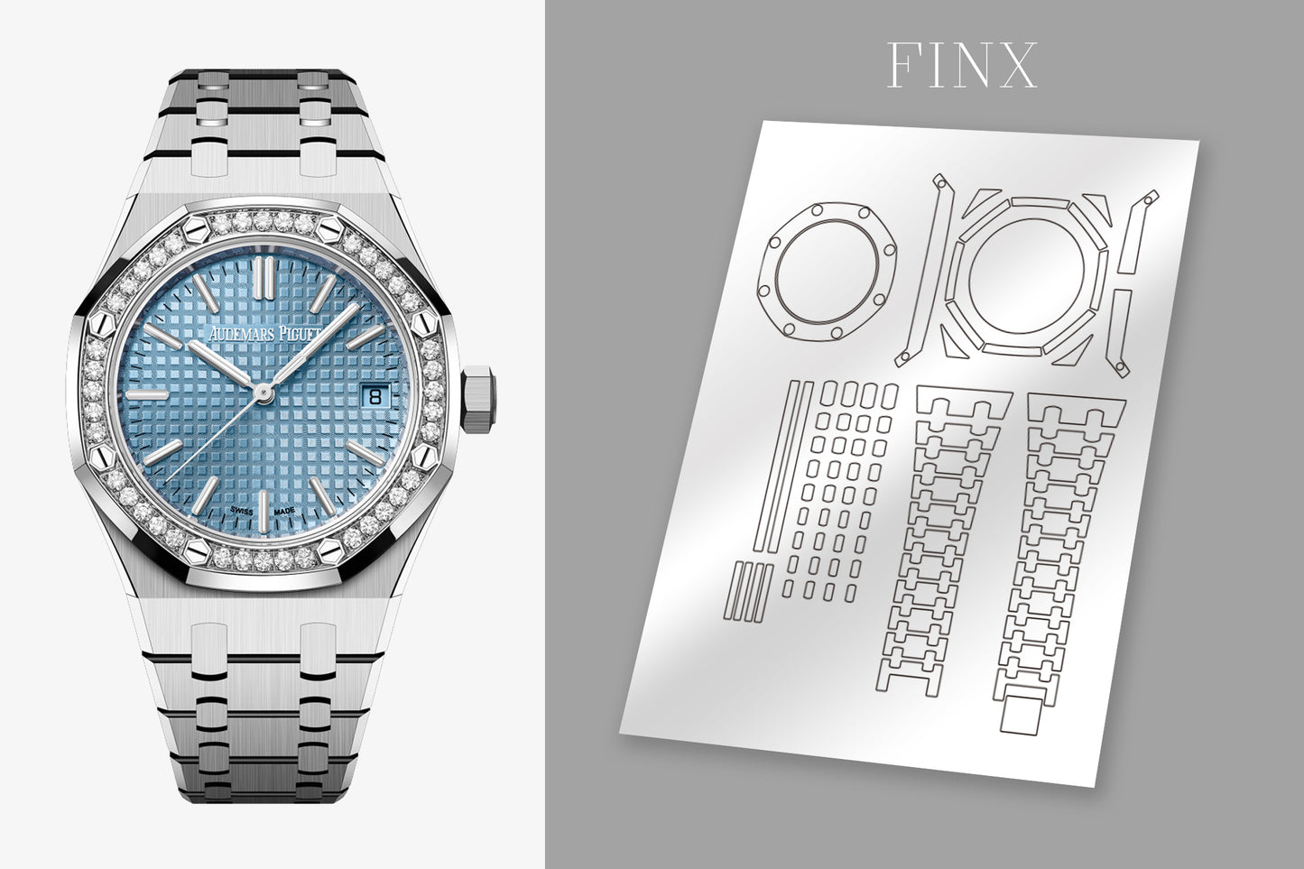 ชุดฟิล์มกันรอย Royal Oak Selfwinding "50th Anniversary" (15551ST.ZZ.1356ST.01)