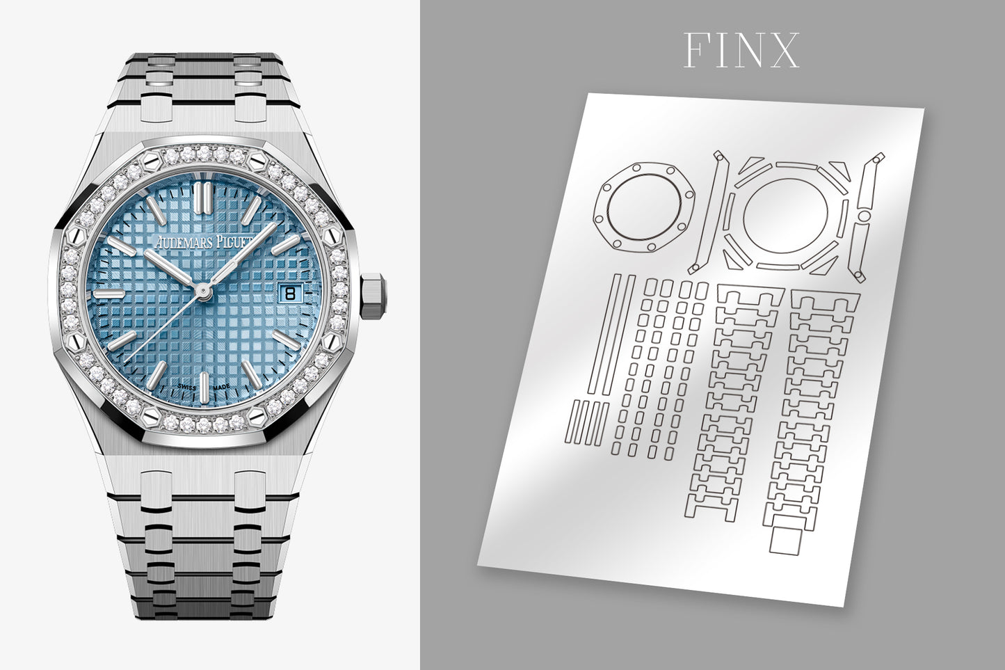ชุดฟิล์มกันรอย Royal Oak Selfwinding "50th Anniversary" (77451ST.ZZ.1361ST.03)