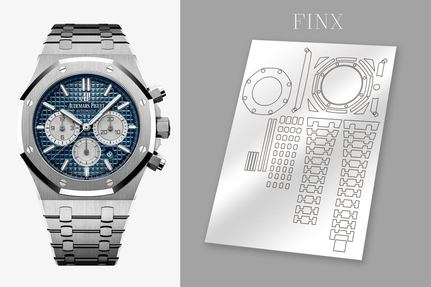 Audemars Piguet Royal Oak Selfwinding โครโนกราฟ 26331ST.OO.1220ST.01 ชุดฟิล์มกันรอย