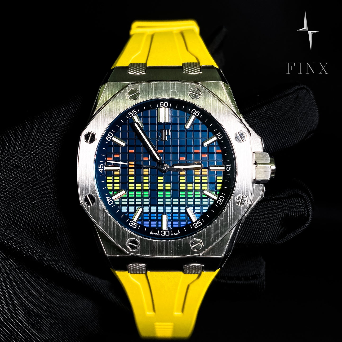 Audernars Piguet Royal Oak ไขลานอัตโนมัติ "Music Edition" 15600TI.OO.A343CA.01 ชุดฟิล์มกันรอย