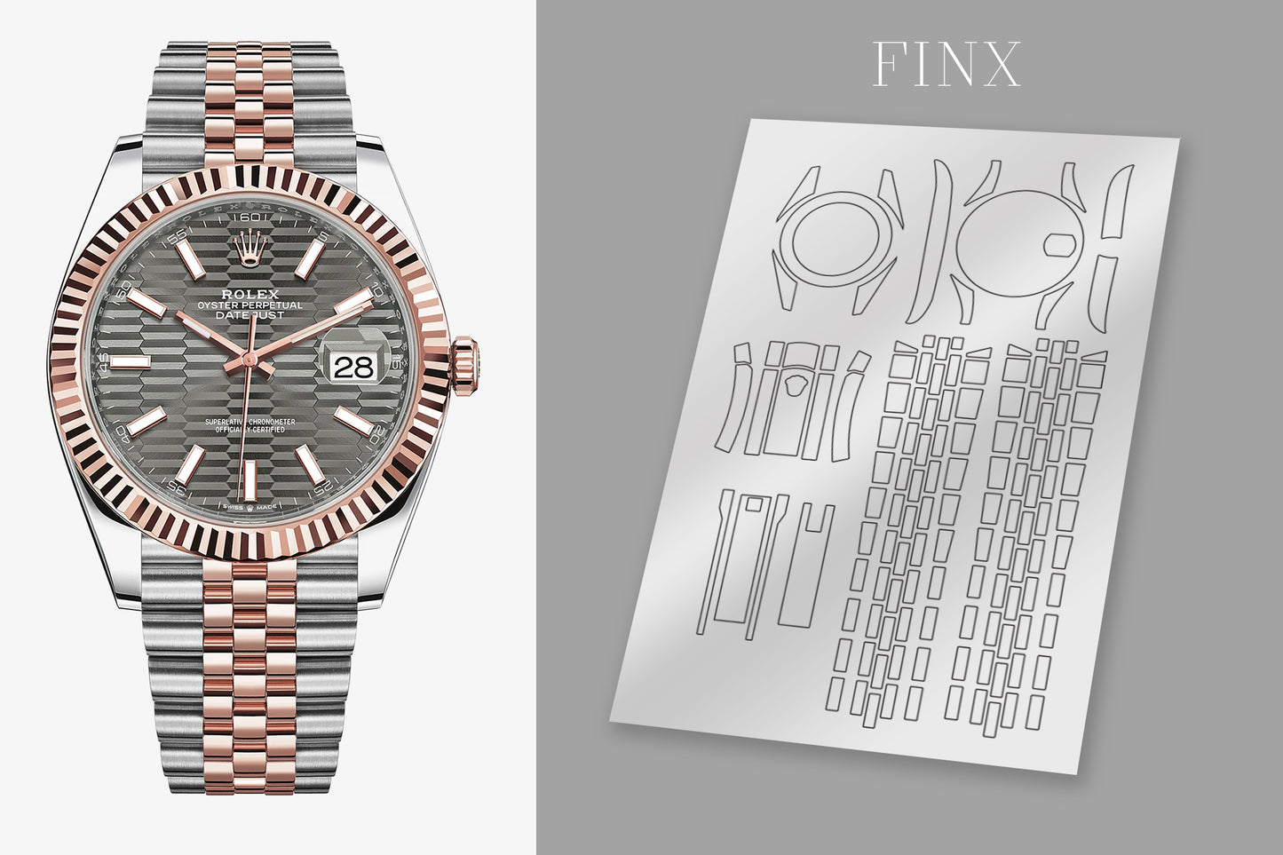 ชุดฟิล์มกันรอย Rolex Datejust 126331/126334 (41 มม.)