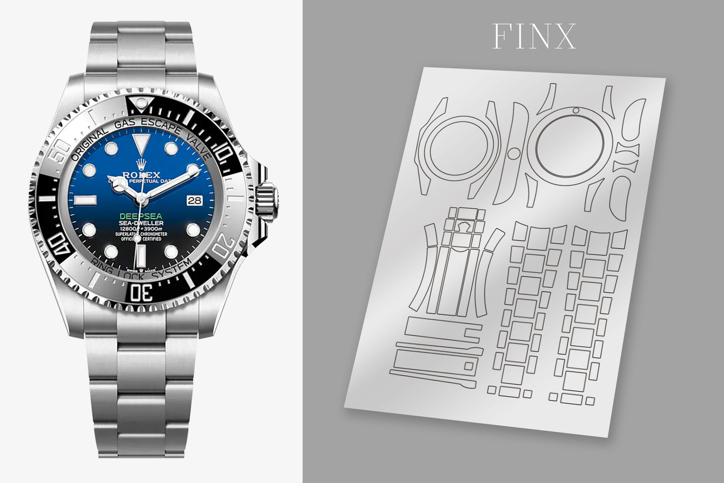 ชุดฟิล์มกันรอย Rolex Sea-Dweller (ทะเลลึก) m136660-0003(44 มม.)
