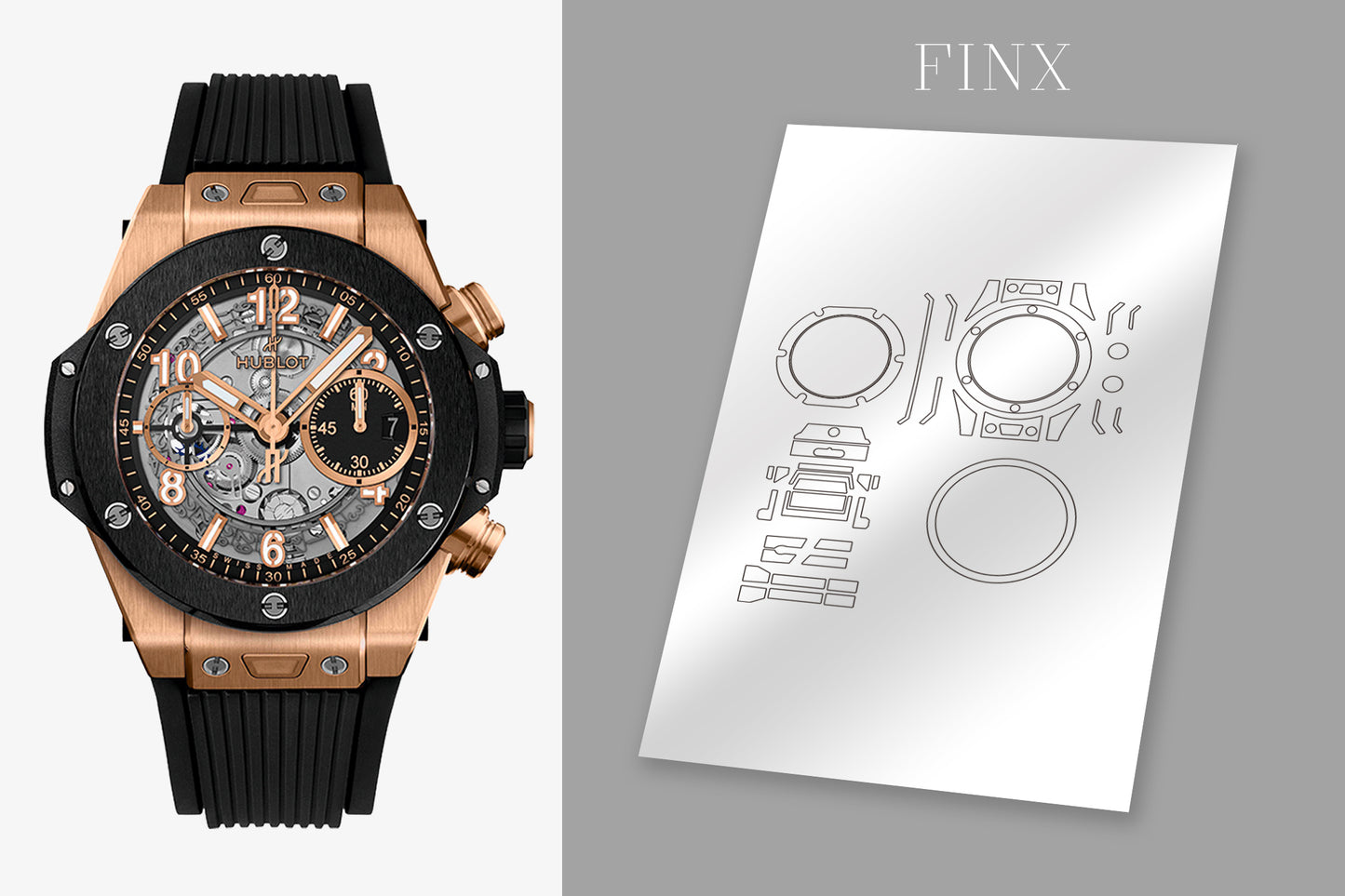 Hublot Big Bang Unico Titanium Ceramic 441.NM.1171.RX (42mm)ชุดฟิล์มกันรอย