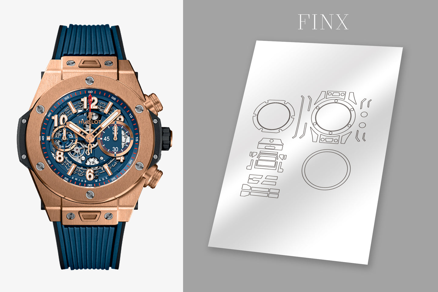 Hublot Big Bang Unico Titanium Ceramic 411.OX.5189.RX (45มม.)ชุดฟิล์มกันรอย