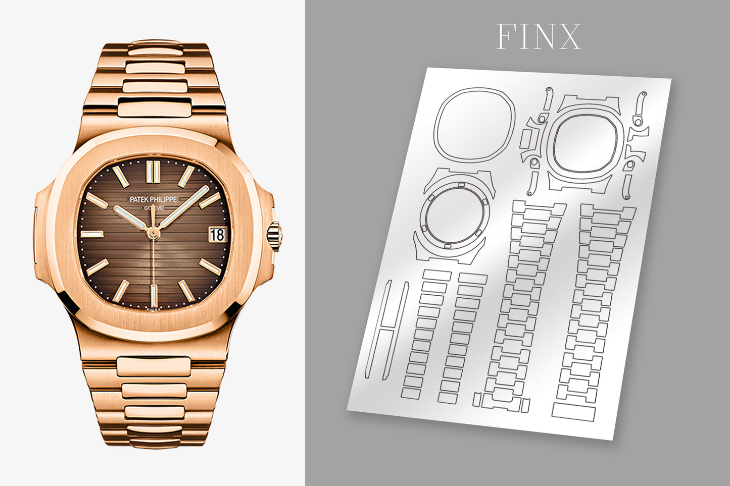 Patek Philippe Nautilus 5711/1A-001 , 5711/1R-001 ชุดฟิล์มกันรอย