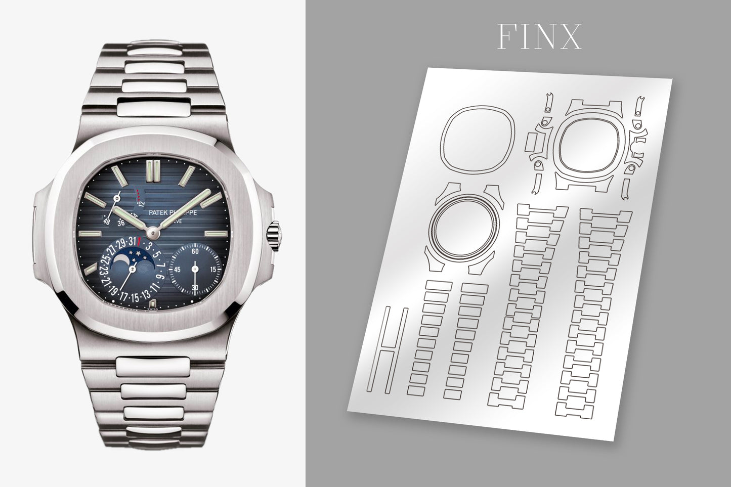 ชุดฟิล์มกันรอย Patek Philippe Nautilus 5712/1A-001