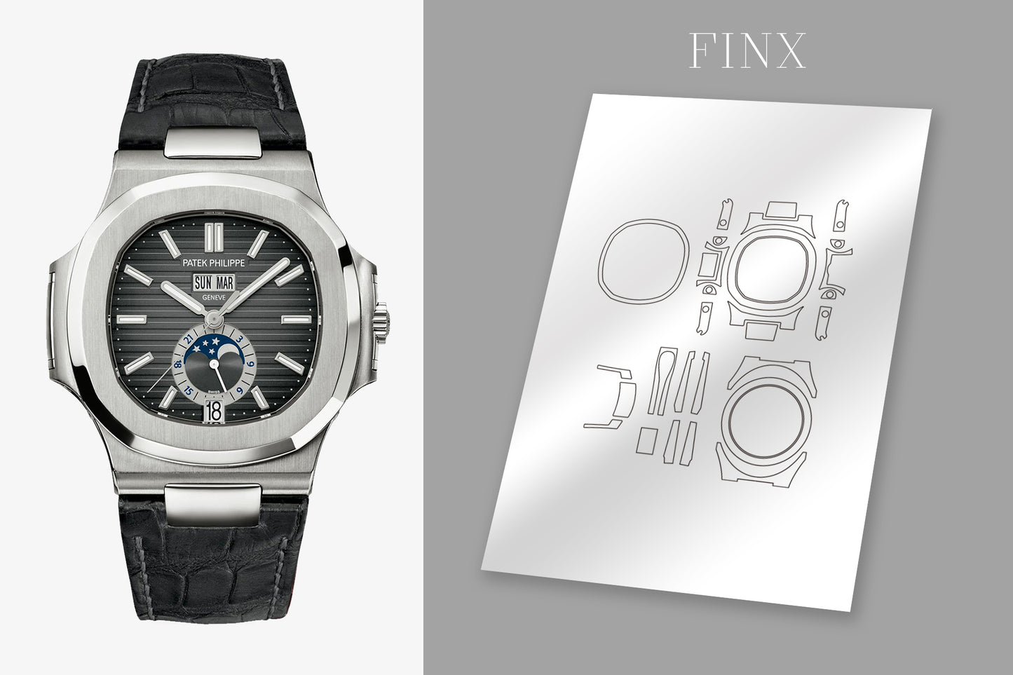 ชุดฟิล์มกันรอย Patek Philippe Nautilus 5726A-001