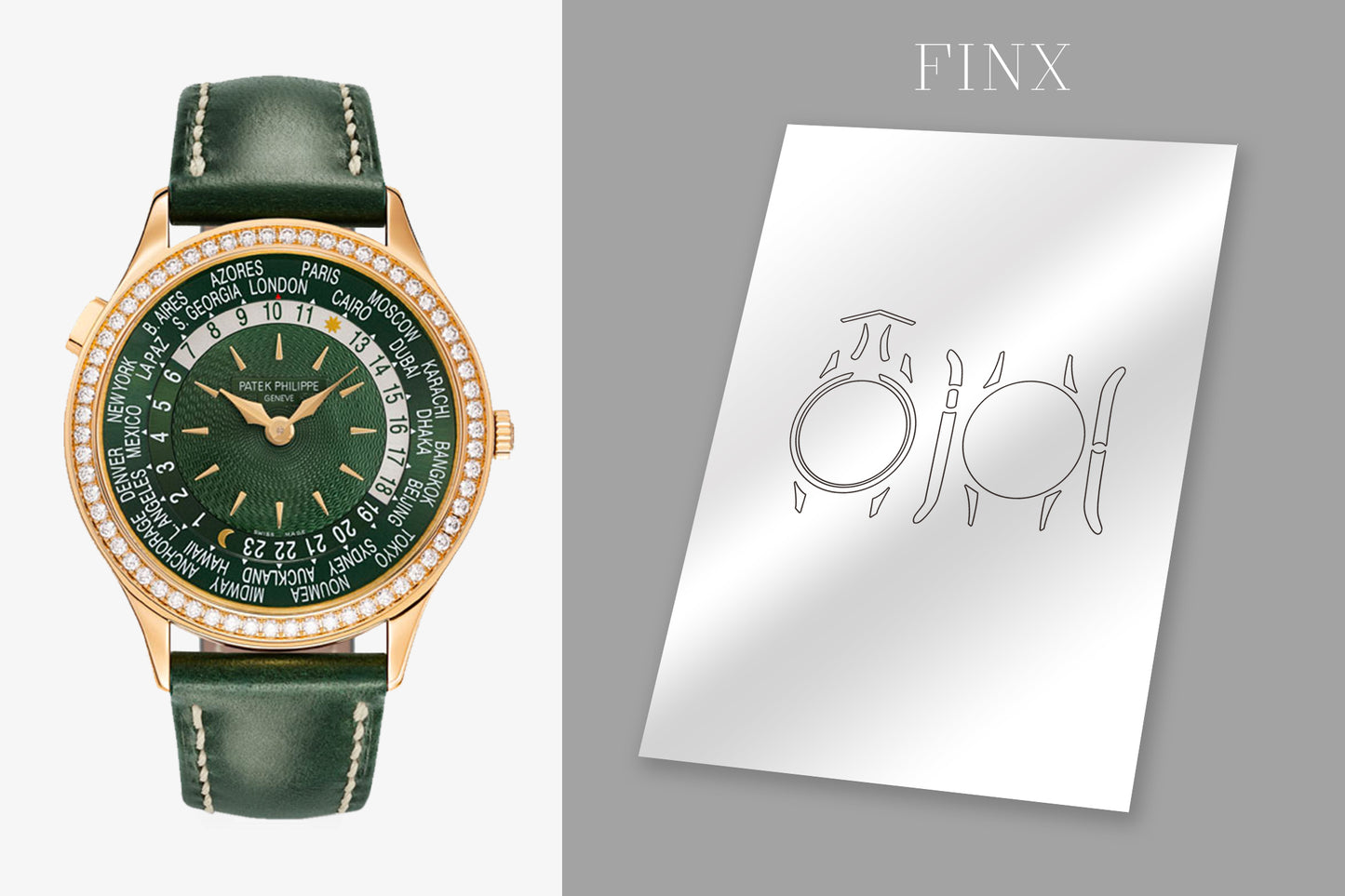 ชุดป้องกันภาวะแทรกซ้อนของ Patek Philippe (เวลาโลก) 7130R/7130G