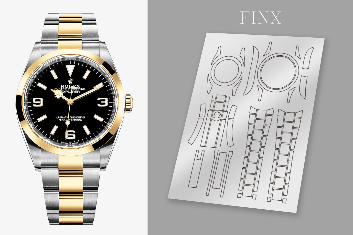 ชุดฟิล์มกันรอย Rolex Explorer 124273 (36 มม.)