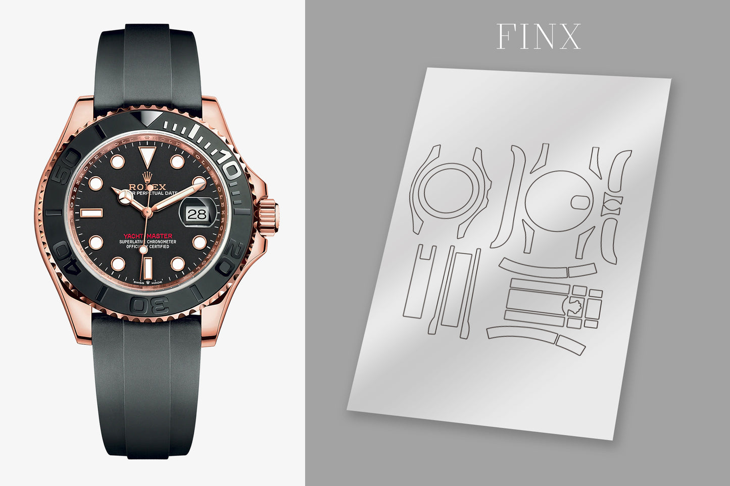 Rolex Yachtmaster (Oysterflex) 126655 (40mm)Protection Kit