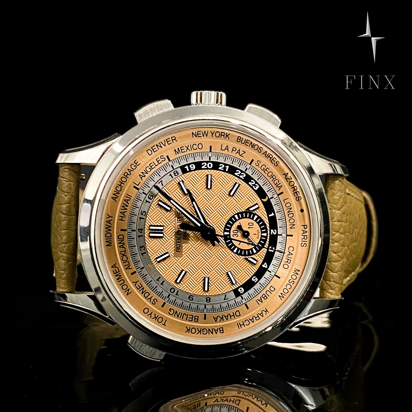 ชุดป้องกันภาวะแทรกซ้อนของ Patek Philippe (เวลาโลก) 5935A-001